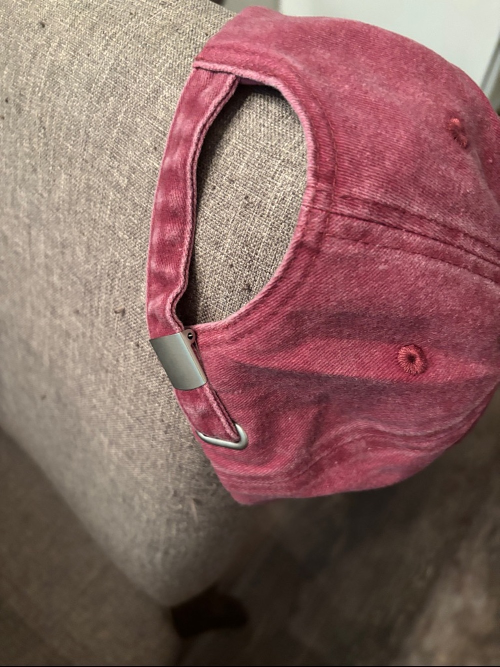 Free people Embroidered Star Swirl Baseball Cap - Burgundy new - Picture 6 of 6